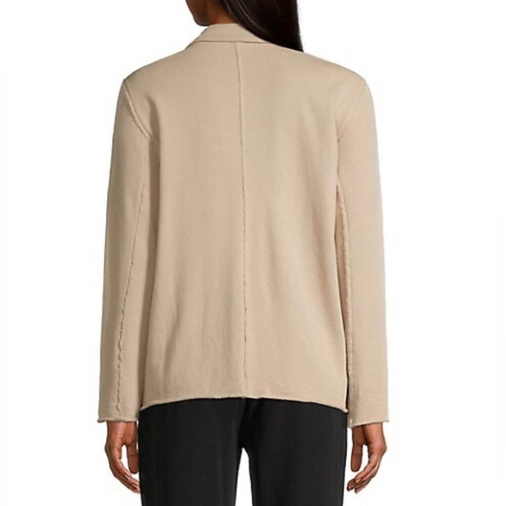 Eileen Fisher 100% Organic Cotton Organic Open-Front Blazer Office Wear Size XS - Picture 8 of 13
